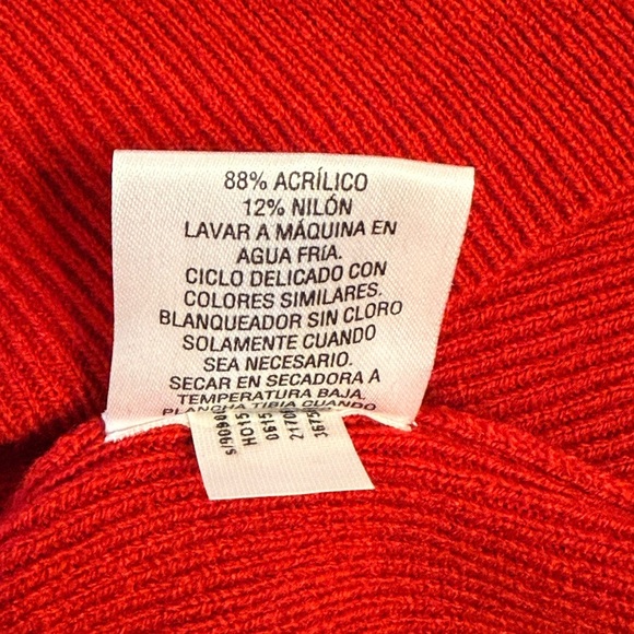 NWT JM Collection Womens XXL Red Long Sleeve Sweater Buttons On Sleeves Cozy - Picture 8 of 16